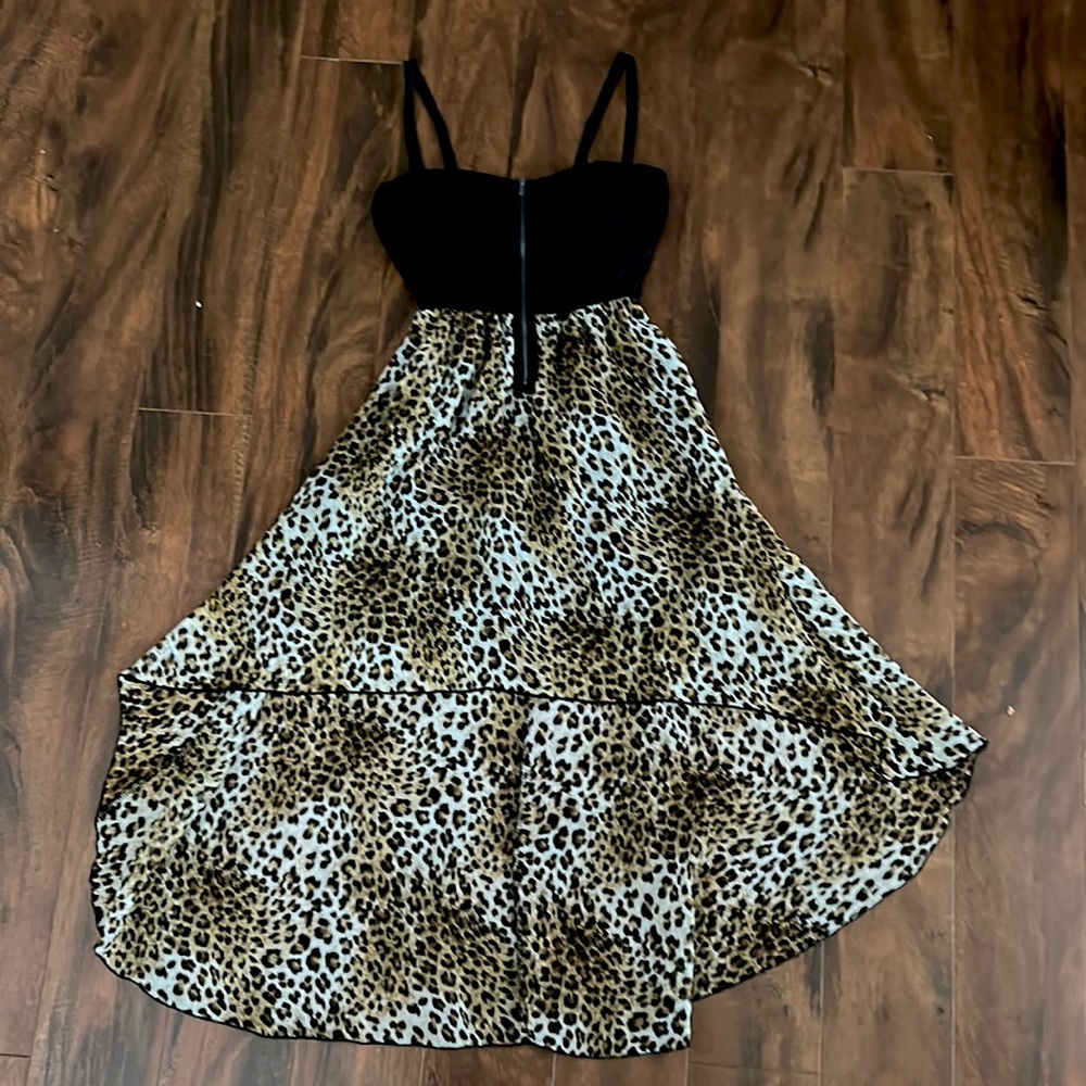 High Low Cheetah Dress